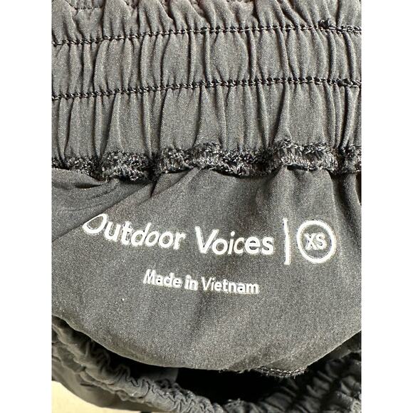 Outdoor Voices Pants Women XS Black Track Jog Running Stretch Tapered Activewear - Picture 3 of 7